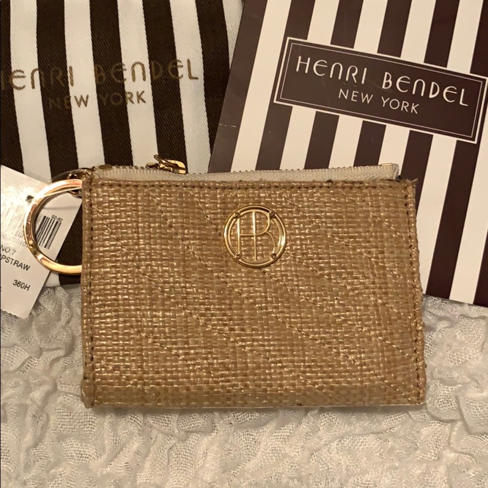NTW Henri Bendel No.7 Mini Zipstraw coin purse